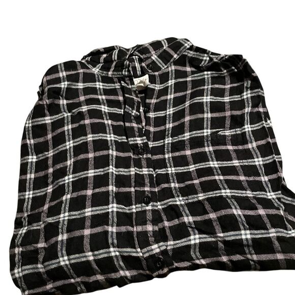Japes size medium Black and White Plaid Button-Up Shirt like new excellent cond - Picture 2 of 2